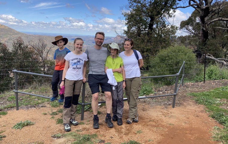 Familie in Warrumbungles